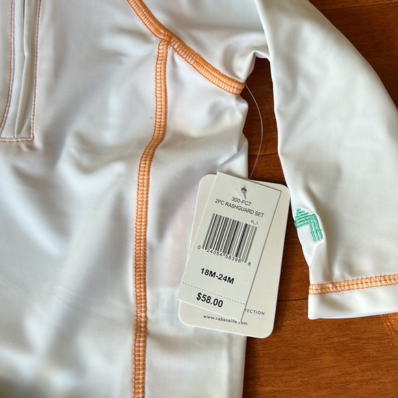 NWT CABANA LIFE BOYS 2PC RASHGUARD SET SIZE 18M-24M - Picture 5 of 8